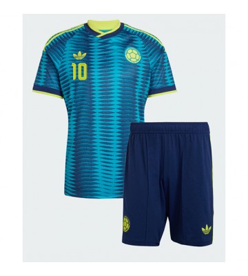 Colombia James Rodriguez #10 Udebanetrøje Børn VM 2026 Kortærmet (+ Korte bukser)